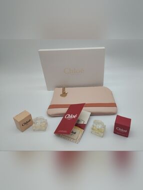 CHLOÉ Parfum BEAUTÉ Pouchette Ser Love Story Charm Mini Gift Set NIB NWT
